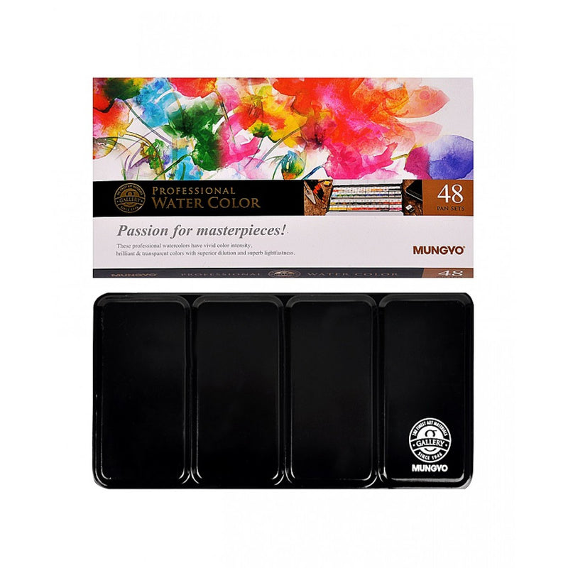 MUNGYO PROFESSIONAL WATERCOLOR HALF PAN SET OF 48