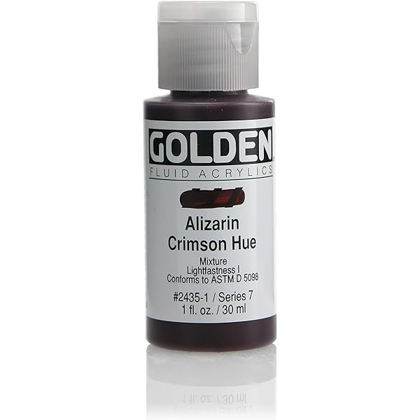 GOLDEN FLUID ACRYLIC 30 ML SR 7 ALIZARIN CRIMSON HUE 0002435-1