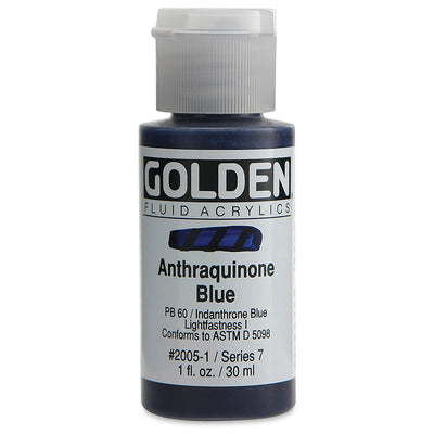 GOLDEN FLUID ACRYLIC 30 ML SR 7 ANTHRA BLUE 0002005-1