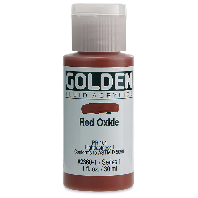 GOLDEN FLUID ACRYLIC 30 ML SR 1 RED OXIDE 0002360-1