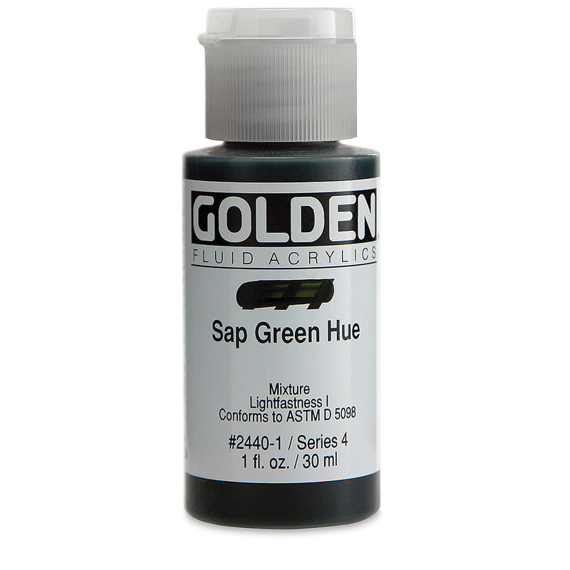 GOLDEN FLUID ACRYLIC 30 ML SR 4 SAP GREEN HUE 0002440-1