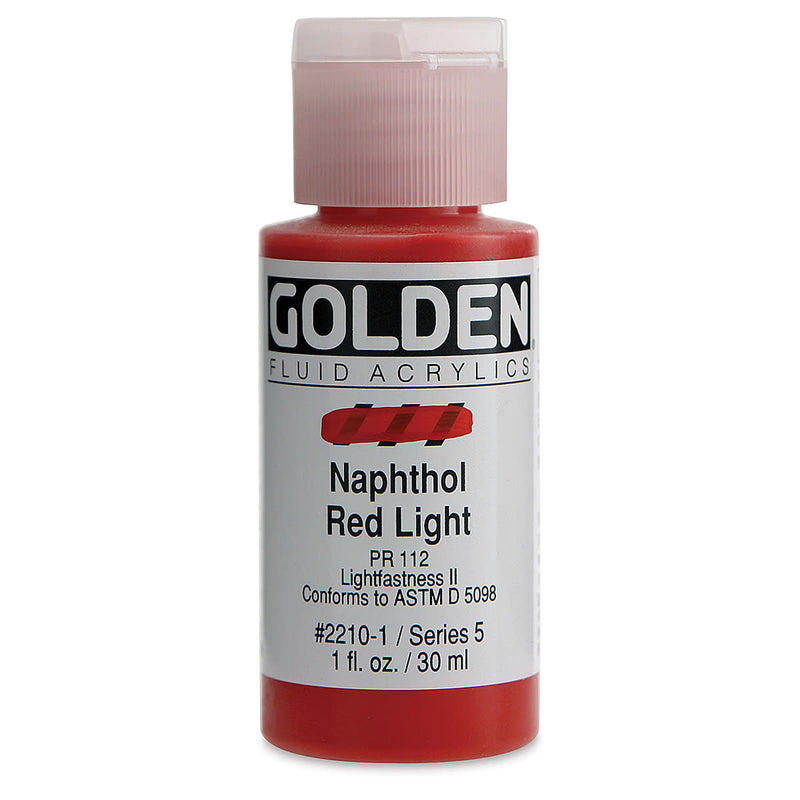 GOLDEN FLUID ACRYLIC 30 ML SR 5 NAPTHOL RED LIGHT 0002210-1