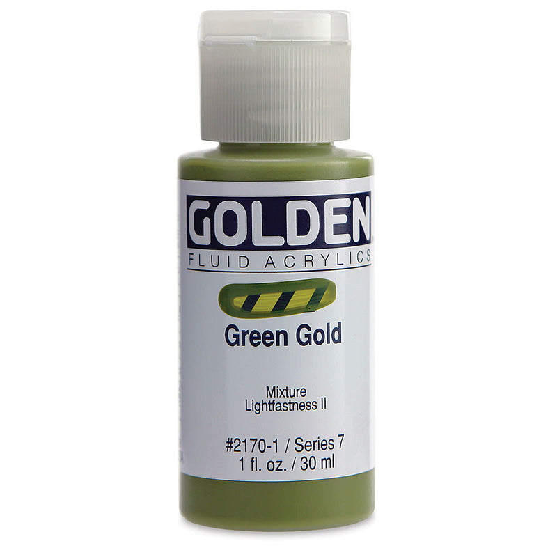 GOLDEN FLUID ACRYLIC 30 ML SR 7 GREEN GOLD 0002170-1