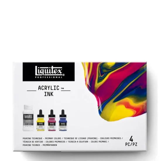 LIQUITEX ACRYLIC INK PRIMARY COLOURS SET OF 4   (3699306)