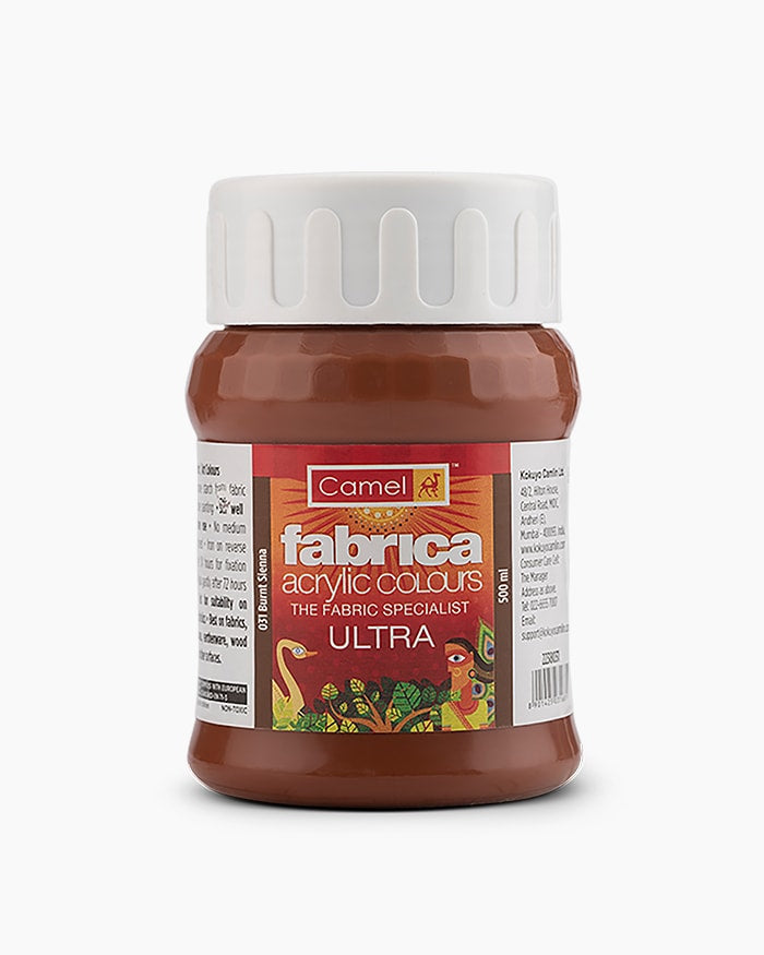 CAMLIN FABRICA ULTRA ACRYLIC COLOUR 500 ML BURNT SIENNA