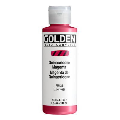 GOLDEN FLUID ACRYLIC COLOUR 118 ML SR 7 QUIN. MAGENTA (0002305-4)