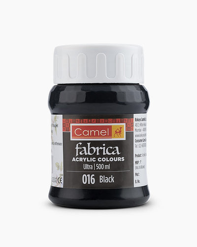 CAMLIN FABRICA ULTRA ACRYLIC COLOUR 500 ML BLACK