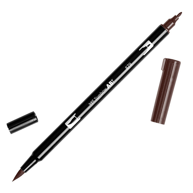 TOMBOW DUAL BRUSH PENS BROWN