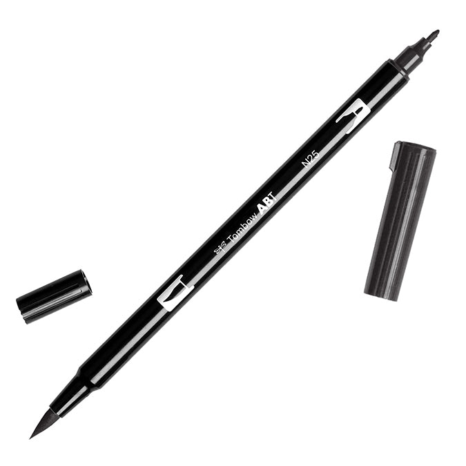 TOMBOW DUAL BRUSH PENS LAMP BLACK