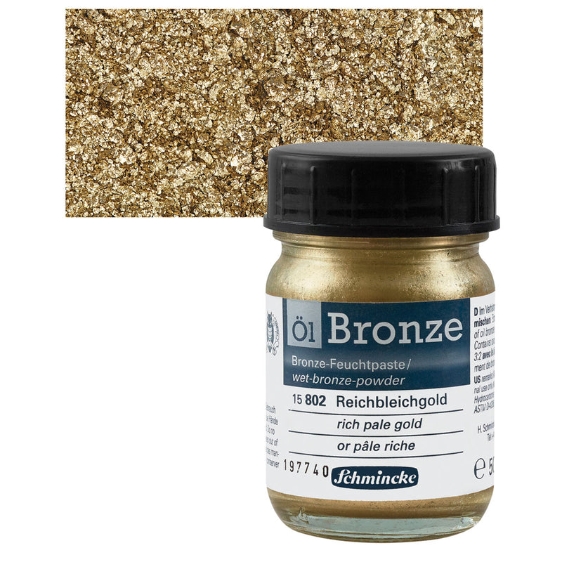 SCHMINCKE PIGMENT OIL 50 ML BRONZE RICH PALE GOLD