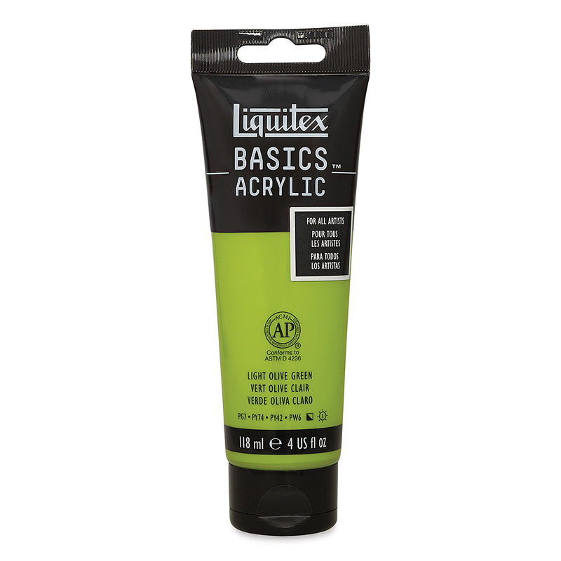 LIQUITEX BASICS ACRYLIC 118 ML LIGHT OLIVE GREEN 6218