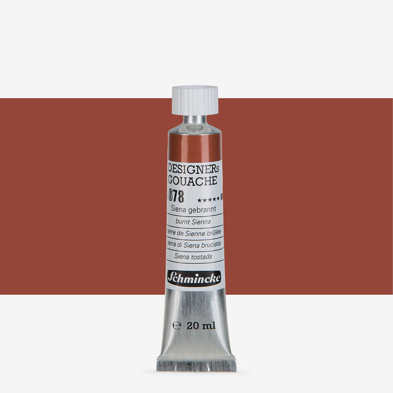 SCHMINCKE DESIGNERS GOUACHE COLOUR 20 ML SR 1 BURNT SIENNA