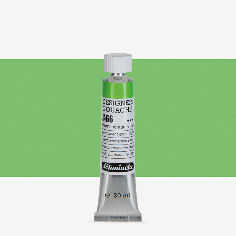 SCHMINCKE DESIGNERS GOUACHE COLOUR 20 ML SR 1 PERM GREEN LIGHT