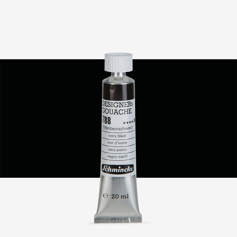 SCHMINCKE DESIGNERS GOUACHE COLOUR 20 ML SR 1 IVORY BLACK