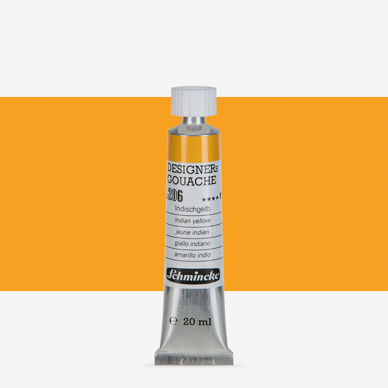 SCHMINCKE DESIGNERS GOUACHE COLOUR 20 ML SR 1 INDIAN YELLOW