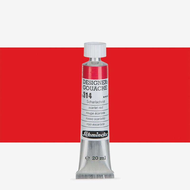 SCHMINCKE DESIGNERS GOUACHE COLOUR 20 ML SR 1 SCARLET RED