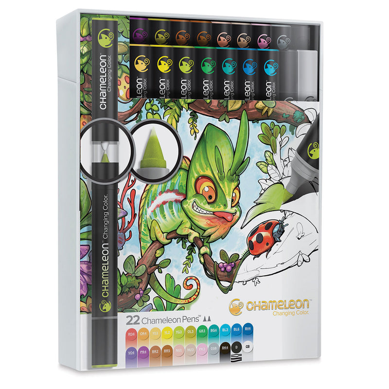 CHAMELEON ALCOHOL MARKER ASSORTED COLOURS SET OF 22 (CT2201)