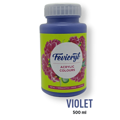 FEVICRYL ACRYLIC COLOUR 25 VIOLET 500 ML