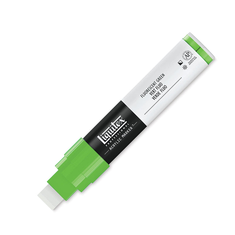 LIQUITEX ACRYLIC PAINT MARKER FLUORESCENT GREEN 15 MM