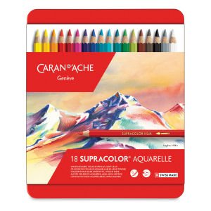 CARAN DACHE SUPRACOLOR SOFT COLOUR PENCIL SET OF 18 (3888.318)