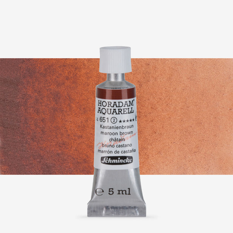 SCHMINCKE HORADAM AQUARELL 5 ML SR 2 MAROON BROWN (651)