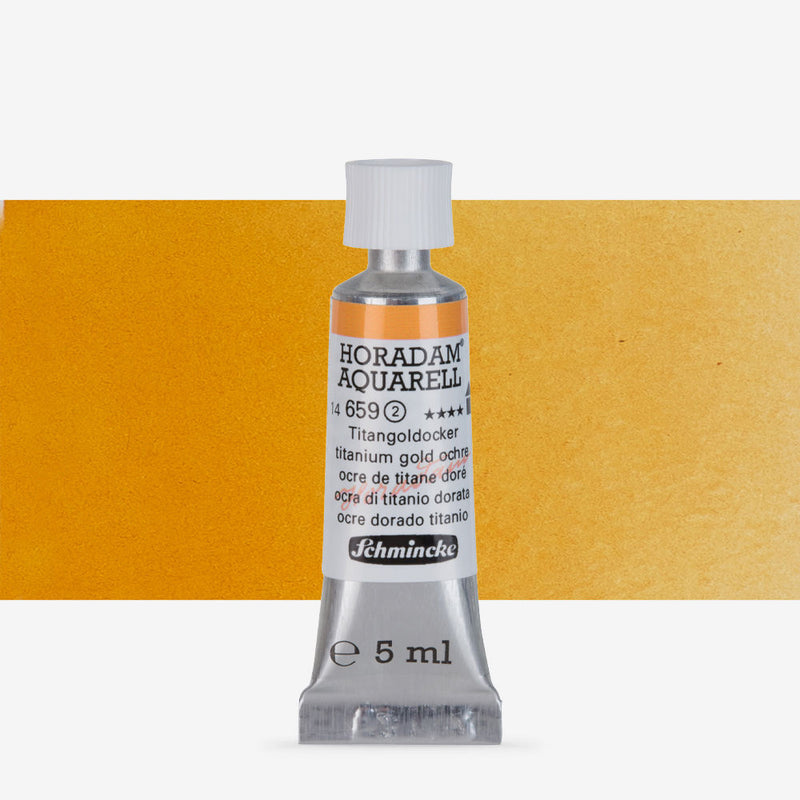 SCHMINCKE HORADAM AQUARELL 5 ML SR 2 TITANIUM GOLD OCHRE (659)