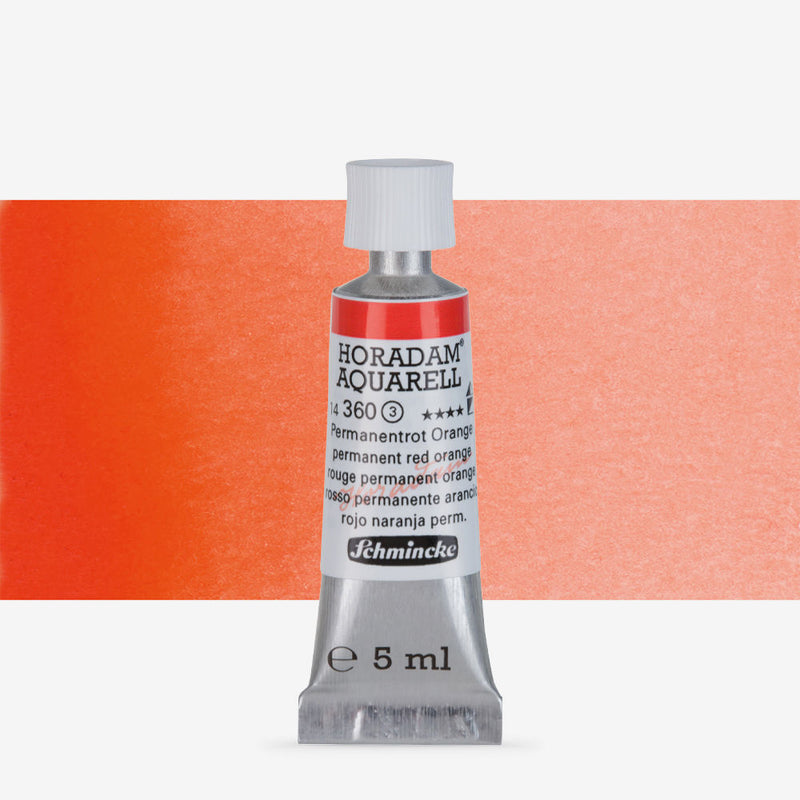 SCHMINCKE HORADAM AQUARELL 5 ML SR 3 PERMANENT RED ORANGE (360)