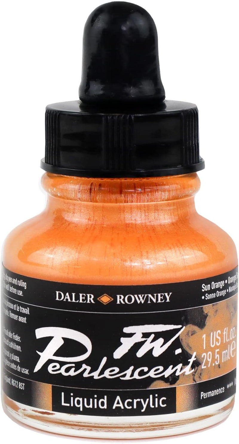 DALER & ROWNEY PEARLESCENT SUN ORANGE 29.5 ML (603201121)