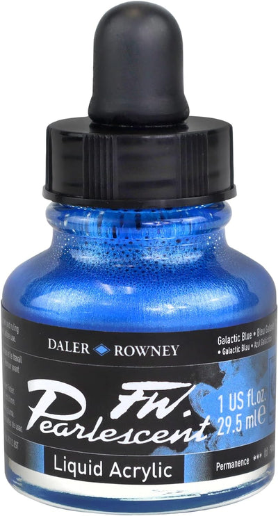 DALER & ROWNEY PEARLESCENT GALACTIC BLUE 29.5 ML (603201112)