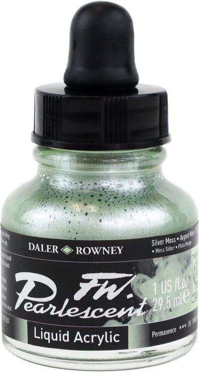 DALER & ROWNEY PEARLESCENT SILVER MOSS 29.5 ML (603201129)