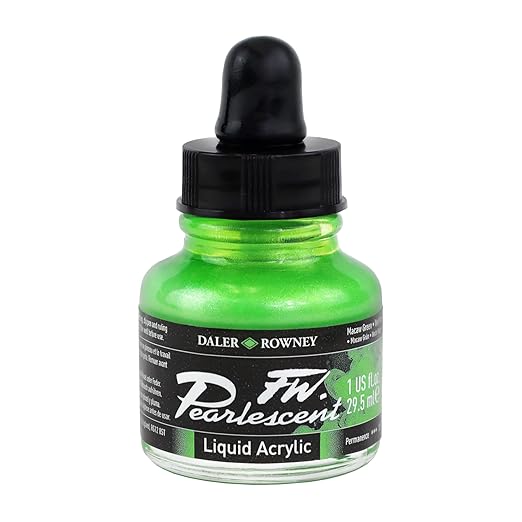 DALER & ROWNEY PEARLESCENT MACAW GREEN 29.5 ML (603201115)