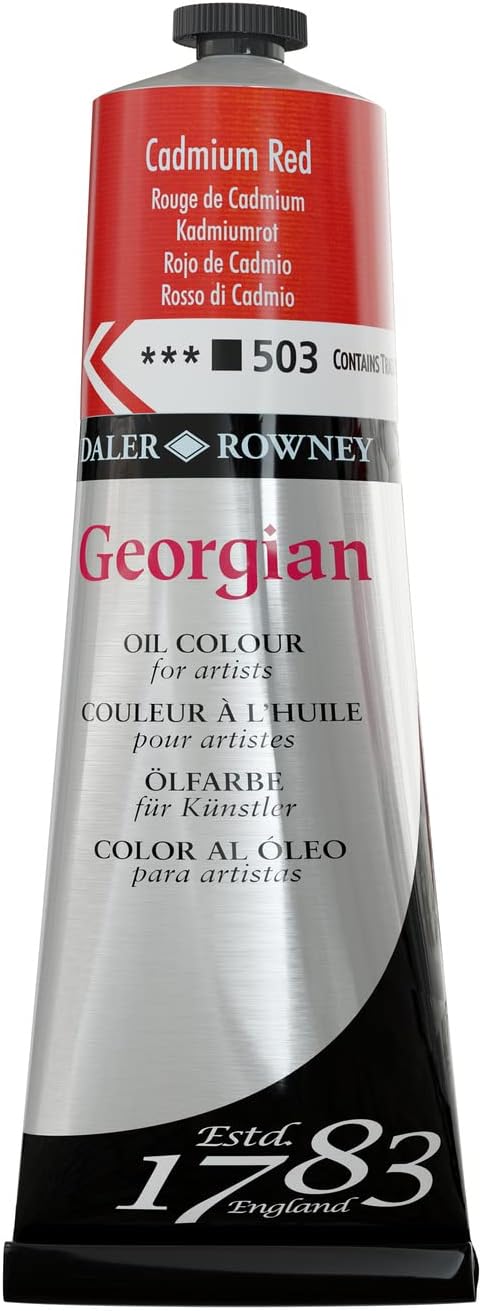 DALER & ROWNEY GEORGIAN OIL COLOUR 225 ML CADMIUM RED (111225503)