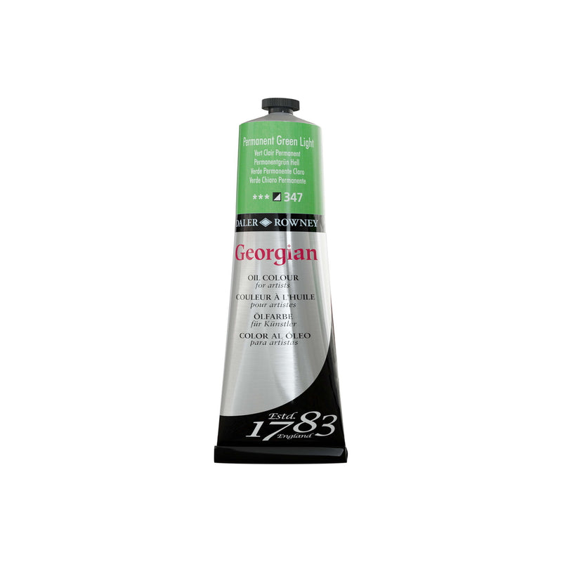 DALER & ROWNEY GEORGIAN OIL COLOUR 225 ML PERM GREEN LIGHT (111225347)