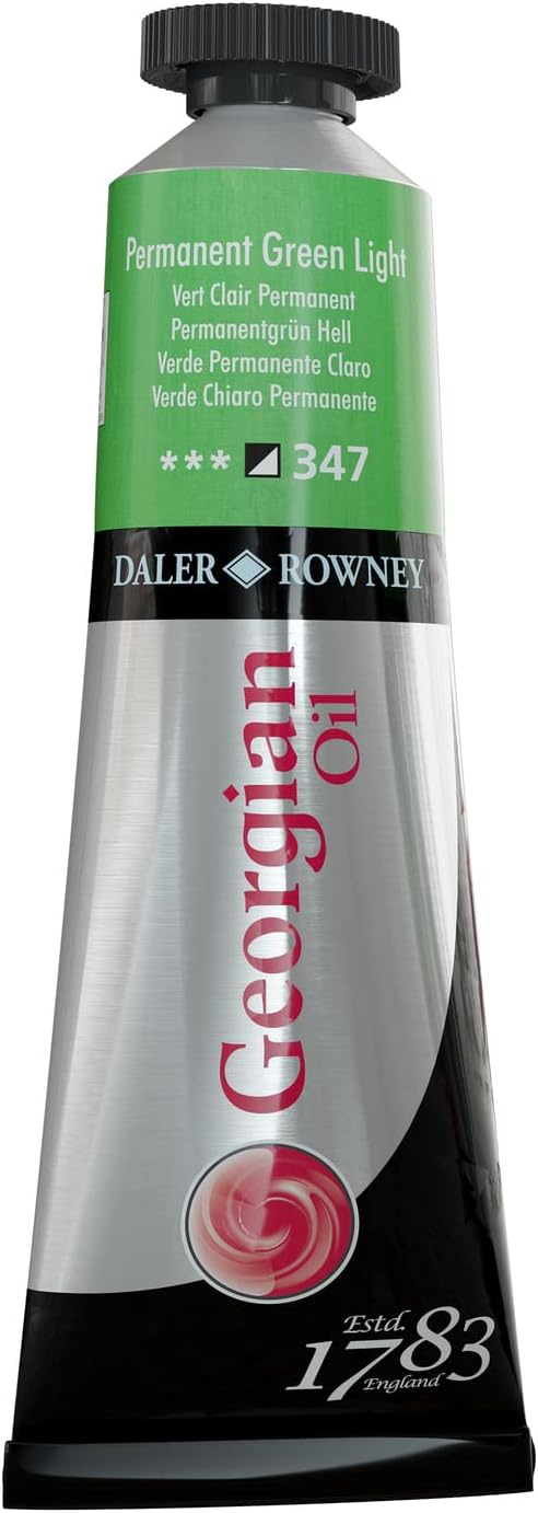 DALER & ROWNEY GEORGIAN OIL COLOUR 38 ML PERMANENT GREEN LIGHT (111014347)