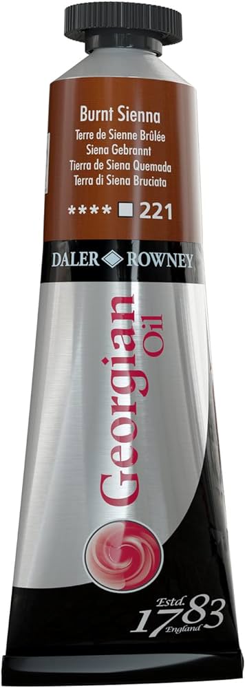 DALER & ROWNEY GEORGIAN OIL COLOUR 38 ML BURNT SIENNA (111014221)