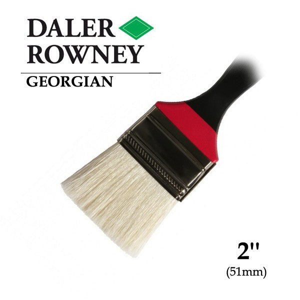 DALER & ROWNEY GEORGIAN HOG HAIR BRUSH SKYFLOW BRIGHT G278 2 INCH