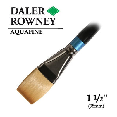 DALER & ROWNEY AQUAFINE SYNTHETIC HAIR BRUSH SYNTH ONE STROKE AF21-1 1/2IN