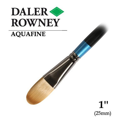 DALER & ROWNEY AQUAFINE SYNTHETIC HAIR BRUSH SYNTH OVAL WASH AF52-1IN