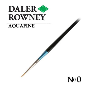 DALER & ROWNEY AQUAFINE SYNTHETIC HAIR BRUSH ROUND AF85-0