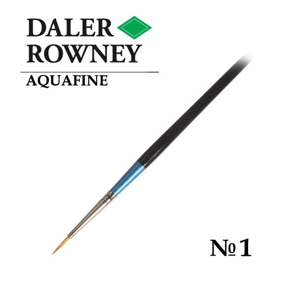 DALER & ROWNEY AQUAFINE SYNTHETIC HAIR BRUSH ROUND AF85-1