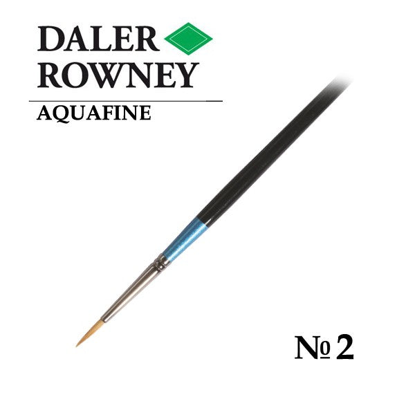 DALER & ROWNEY AQUAFINE SYNTHETIC HAIR BRUSH ROUND AF85-2