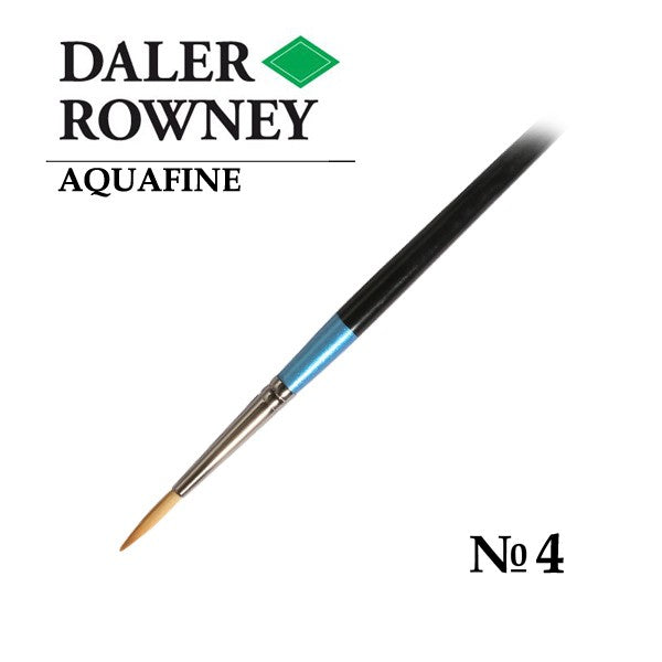 DALER & ROWNEY AQUAFINE SYNTHETIC HAIR BRUSH ROUND AF85-4