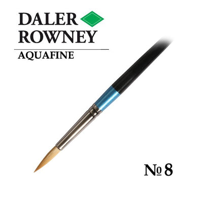 DALER & ROWNEY AQUAFINE SYNTHETIC HAIR BRUSH ROUND AF85-8