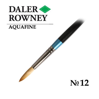 DALER & ROWNEY AQUAFINE SYNTHETIC HAIR BRUSH ROUND AF85-12