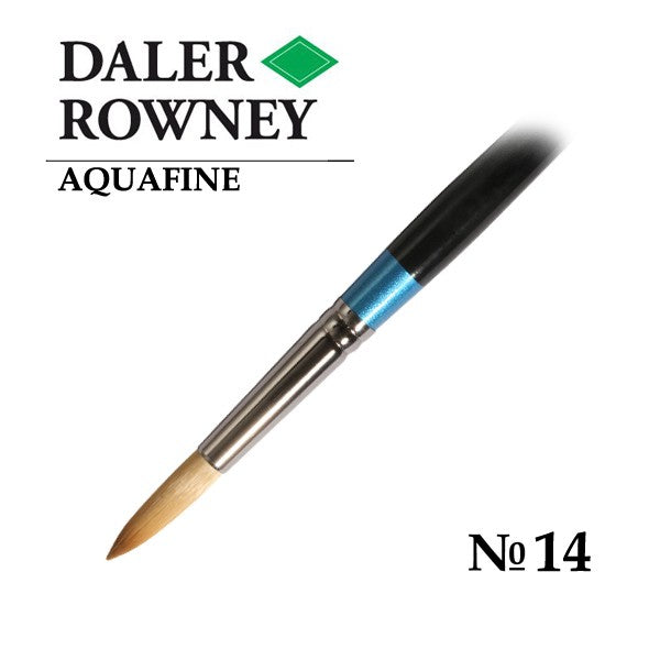 DALER & ROWNEY AQUAFINE SYNTHETIC HAIR BRUSH ROUND AF85-14