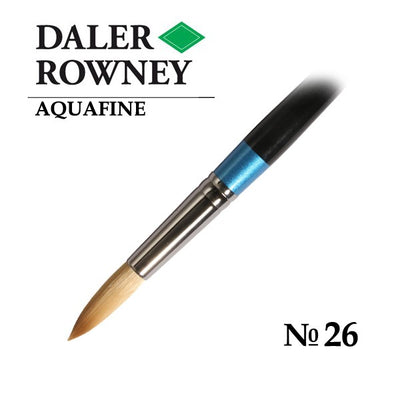 DALER & ROWNEY AQUAFINE SYNTHETIC HAIR BRUSH ROUND AF85-26