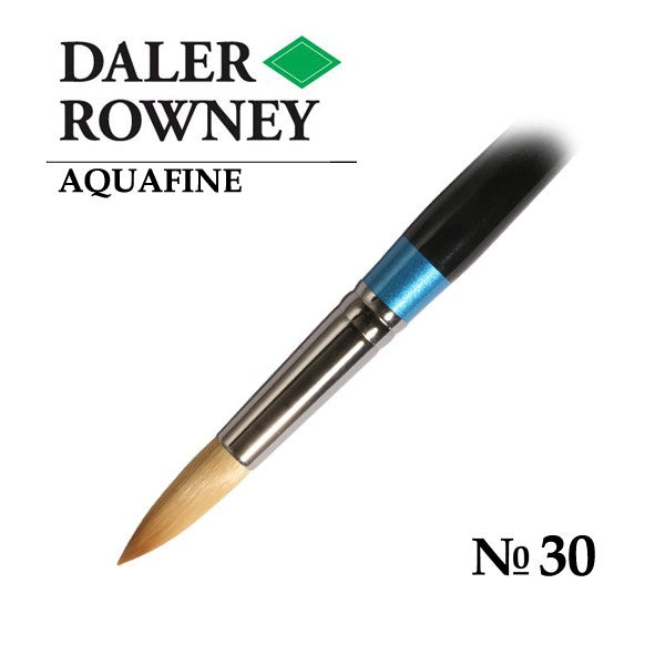 DALER & ROWNEY AQUAFINE SYNTHETIC HAIR BRUSH ROUND AF85-30