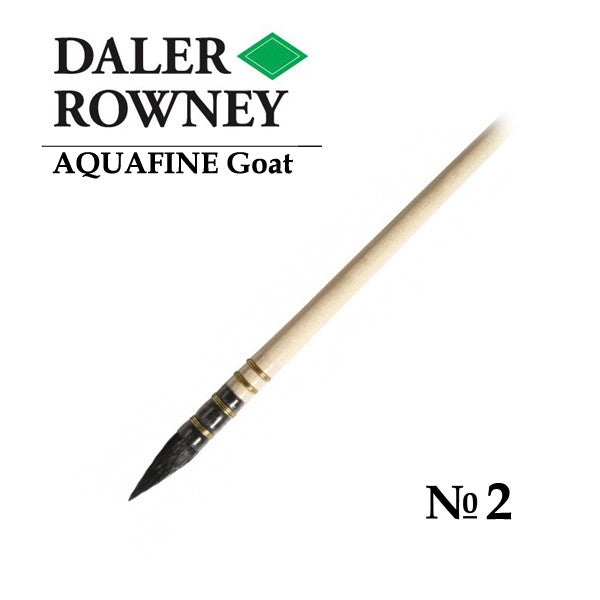 DALER & ROWNEY AQUAFINE SYNTHETIC HAIR BRUSH POINTED WASH AF24-2