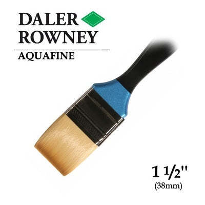 DALER & ROWNEY AQUAFINE SYNTHETIC HAIR BRUSH SKYFLOW  AF278-1.5IN