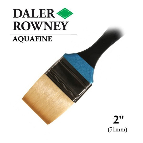 DALER & ROWNEY AQUAFINE SYNTHETIC HAIR BRUSH SKYFLOW  AF278-2IN